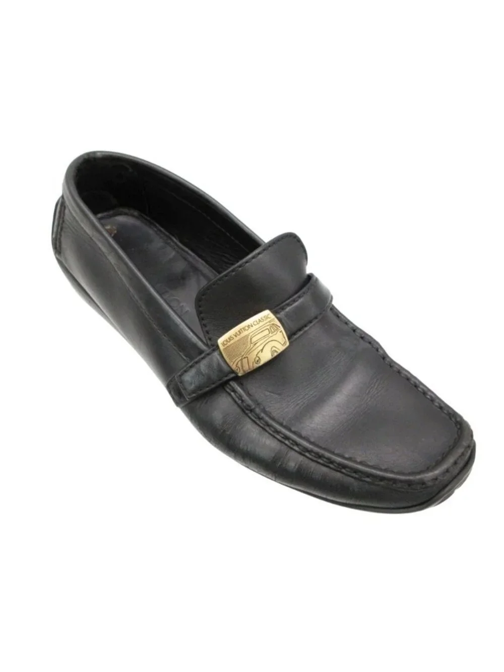 Louis Vuitton Loafers Classic Monte Carlo Driving Shoes Leather Slip-on